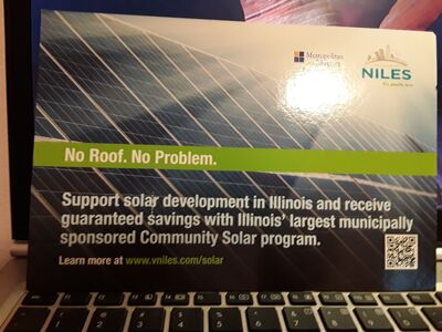 Niles Is Joining the IL Residential Community Solar Program