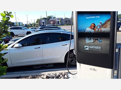 Free Electric Car Charging At Sawmill Station in Morton Grove 