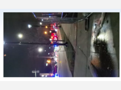 Car Crash Scene at Milwaukee & Oakton in Niles Sunday Night