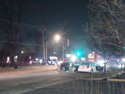 3 Vehicle Crash Involving Niles Police SUV Closes Niles Streets