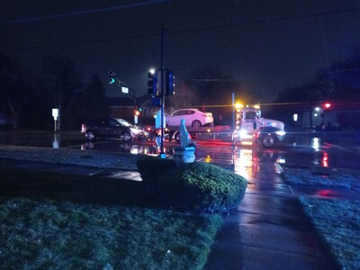 Two Vehicle Crash In Niles At Harlem & Main