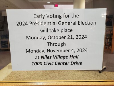 Early Voting For 2024 General Election in Niles