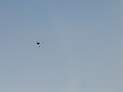 Helicopter Media Presence Over Niles Today