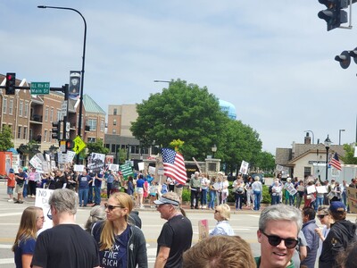 No Kings Rallies Held in Chicago Suburbs Saturday